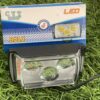 Ultra Mini Double Lens Fog Light with Yellow & White Flashing Light Reflection (Pack of 2, Red & Blue DRL