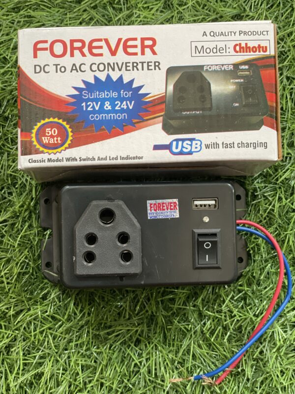 50 to 80 Watt DC to AC Converter (12v,24v common) charger- Chhotu Converter
