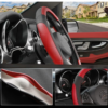 Leather steering cover M size