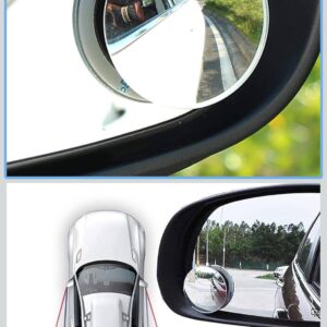 CarFrill HD Glass Frameless Round Convex Rear View Blind Spot Mirror Cars/Trucks/Vans (2") -Pack of 2
