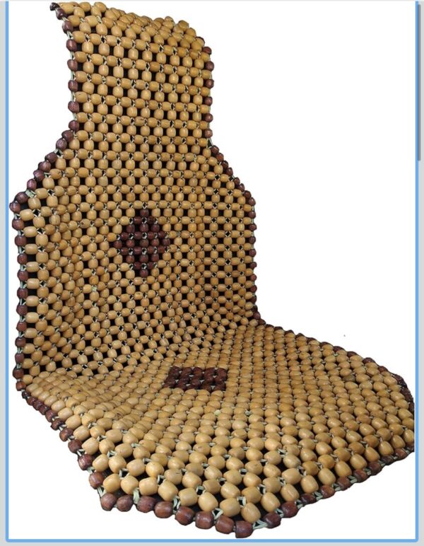 img_6581 Wooden Beads Seat Cover Cushion for All The Cars, SUV,Office Chair, Home Chair (Universal fit,1 Pack)