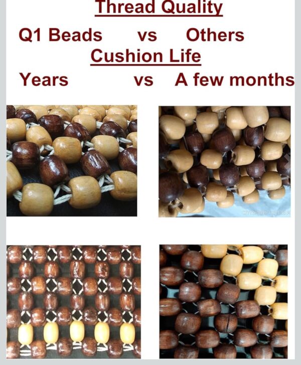 img_6582 Wooden Beads Seat Cover Cushion for All The Cars, SUV,Office Chair, Home Chair (Universal fit,1 Pack)