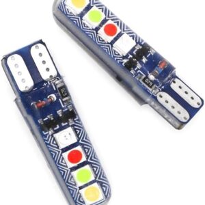 ( 2-pis) Parking bulb Red Blue flsher/ 12volt red blue parking light- ( Jodi )- ( 2 - pia)