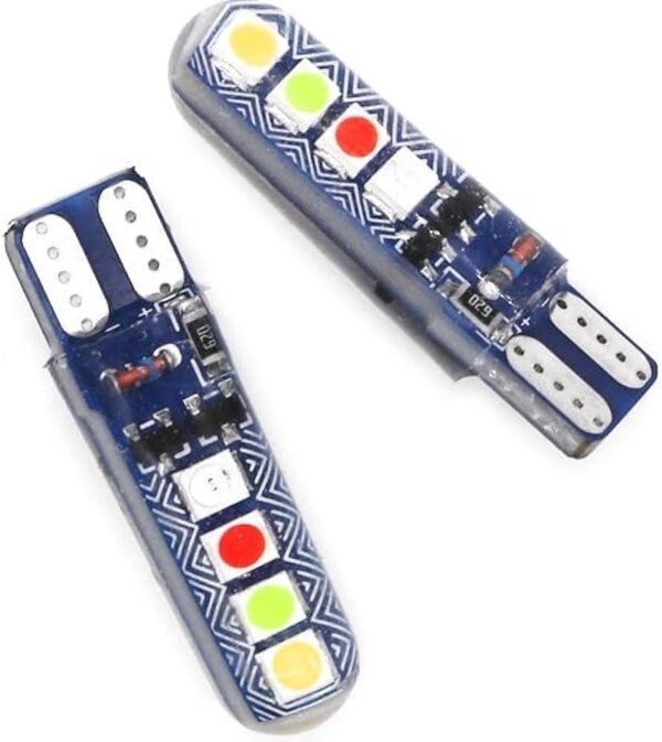 (4-pis) Parking bulb Red Blue flsher/ 12volt red blue parking light- (2 - Jodi) - (4 - पीस)