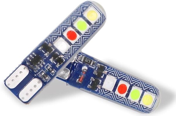 (4-pis) Parking bulb Red Blue flsher/ 12volt red blue parking light- (2 - Jodi) - (4 - पीस)