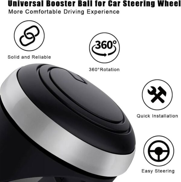 51grq1bw4gl-_ac_uf10001000_ql80_ 3R Mini steering knob || Universal Car Steering Knob, Car Steering Wheel Knob, Steering Wheel Spinner Knob, 360° Rotation Booster (3R Original)