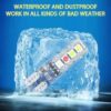 (4-pis) Parking bulb Red Blue flsher/ 12volt red blue parking light- (2 - Jodi) - (4 - पीस)