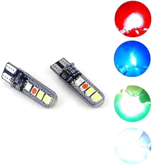 (4-pis) Parking bulb Red Blue flsher/ 12volt red blue parking light- (2 - Jodi) - (4 - पीस)