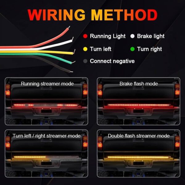 616y2ogyaol-_ac_uf10001000_ql80_ Trunk light / Break Strip / Tailgate Light / Pickup Tail Light Strip /Compatible with All Cars, Trucks, SUV, Vans