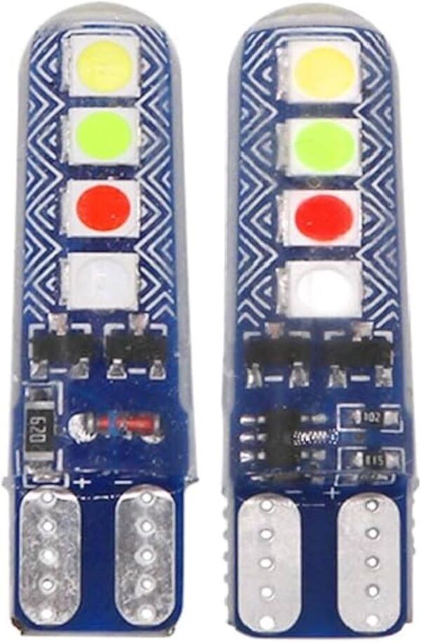 (4-pis) Parking bulb Red Blue flsher/ 12volt red blue parking light- (2 - Jodi) - (4 - पीस)