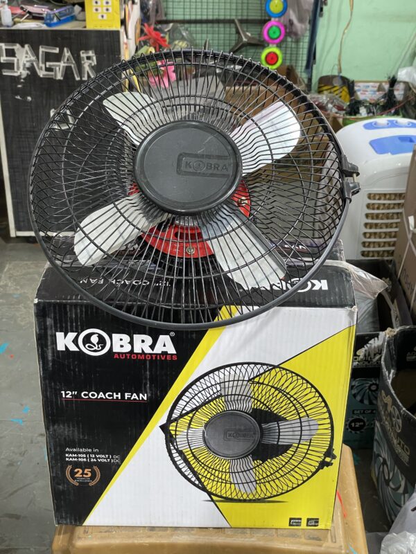 Kobra coach fan 12”inch 12volt (copper motor)
