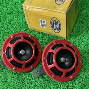 Red grill T-T horn 12v (110 MM) (pack of 2)