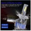 300W LIU HJG White Car LED Headlight Bulb (24 Months warranty)