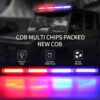 AUTOPOWERZ Led Police Strobe Light Flasher Bar 24 Inch COB 42W LED Lights, safety Flashing Police Light Bars with Cigar Lighter for Police, Trucks, Law Enforcement , Snow Plow, Ambulance, Fire Truck (Police Strobe Light Bar 24 Inch