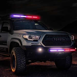 AUTOPOWERZ Led Police Strobe Light Flasher Bar 24 Inch COB 42W LED Lights, safety Flashing Police Light Bars with Cigar Lighter for Police, Trucks, Law Enforcement , Snow Plow, Ambulance, Fire Truck (Police Strobe Light Bar 24 Inch