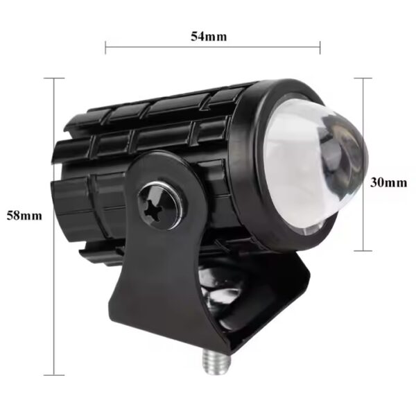 Mini Laser Cannon 8-80V Dual Color Motorcycle Fog Light Led Headlight Mini Driving Light for Motorcycle