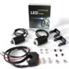 Mini Laser Cannon 8-80V Dual Color Motorcycle Fog Light Led Headlight Mini Driving Light for Motorcycle