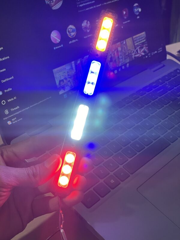 4 box police flasher (2-pis) light 12v