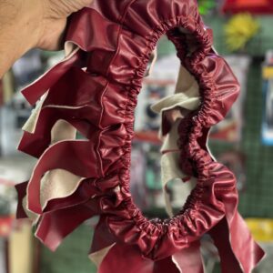 Lether elastic steering cover (cherry Red)/  लेदर इलास्टिक स्टेयरिंग कवर (चेरी रेड कलर)