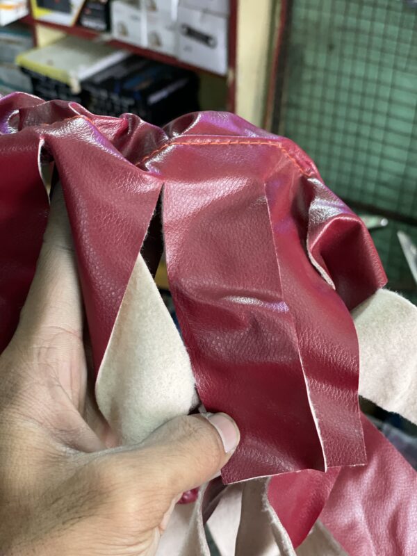 Lether elastic steering cover (cherry Red)/  लेदर इलास्टिक स्टेयरिंग कवर (चेरी रेड कलर)