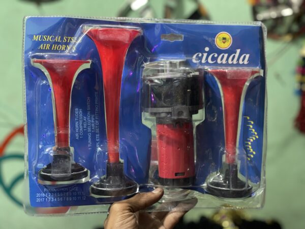 cicada 3 Pipe Pressure Horn (Battery se Chalne wala horn)