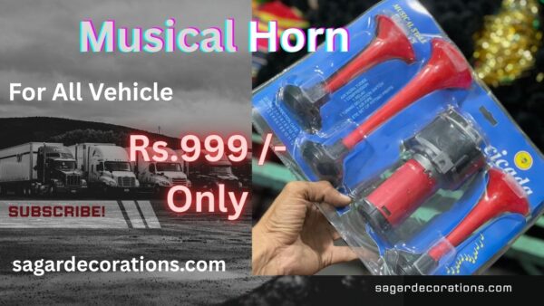 cicada 3 Pipe Pressure Horn (Battery se Chalne wala horn)