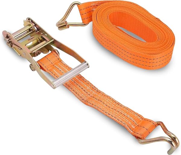 Heavy Duty Ratchet Belt | 50mm x 10mtrs | Material | Double J Hooks Luggage Straps | Wear and Tear Resistant