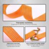 Heavy Duty Ratchet Belt | 50mm x 10mtrs | Material | Double J Hooks Luggage Straps | Wear and Tear Resistant