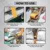 Heavy Duty Ratchet Belt | 50mm x 10mtrs | Material | Double J Hooks Luggage Straps | Wear and Tear Resistant