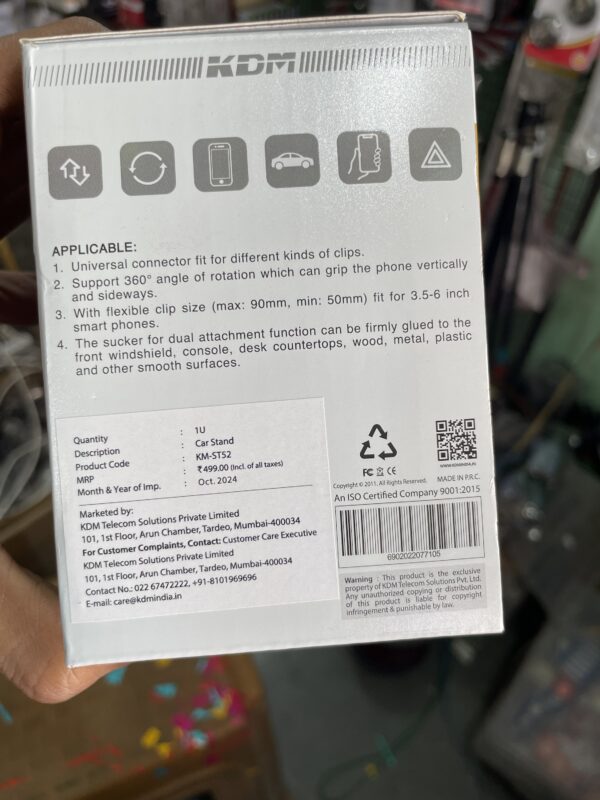 KDM Mobile Holder / Mobile Stand/ Car Mount Mobile Holders