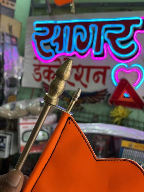 Bonut Flag with Rod, rexin Flag, Waterproof Product (झेंडा + रॉड)