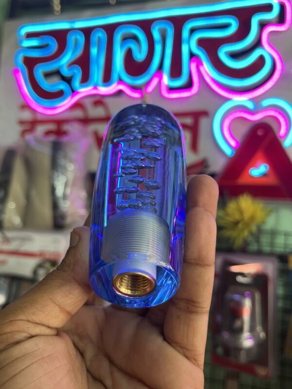 img_0847 10cm/ Cristal gear nob/ bubble gear nob ( blue colour)