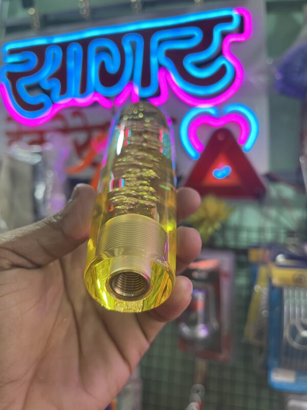 15cm/ Cristal gear nob/ bubble gear nob/ ( yellow colour)
