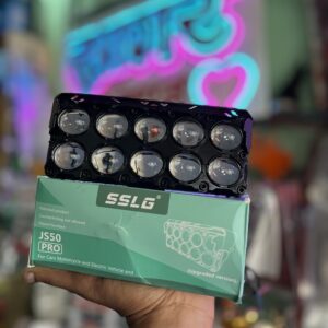 10 Lens Fog lamp (12v / 24v common) {1-pis} with White + Yellow + Flasher and Milti colour Parking - SSLG -JS 50