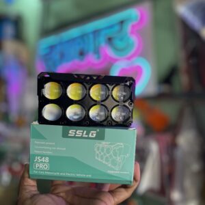 8 Lens Fog lamp (1 - pis) (12v / 24v common) with White + Yellow + Flasher and Milti colour Parking - SSLG -JS 48