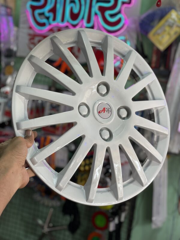 img_8235 (2 Pis) White Camry Wheel Cap 15”inch / व्हाइट व्हील कैप 15”इंच- (2-नग)