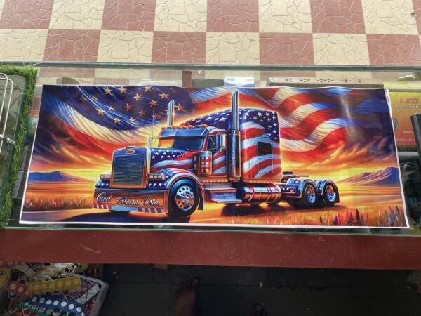 img_8329 American truck Door sticker / अमेरिकन ट्रक दरवाज़ा पोस्टर / USA Truck Door Poster / Bolero Pickup Door Poster / (2 - pis) (2 - पीस)