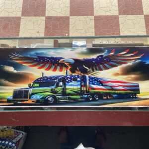 img_8330 American Eagle On Truck Door poster for Bolero Pickup / गरुड़ दरवाज़ा पोस्टर(2-पीस)