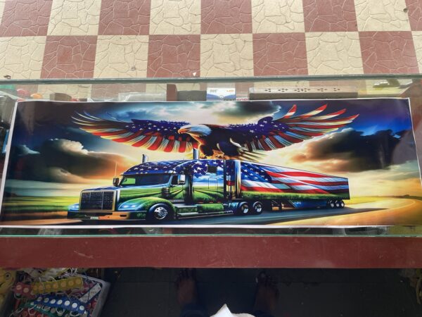 img_8330 American Eagle On Truck Door poster for Bolero Pickup / गरुड़ दरवाज़ा पोस्टर(2-पीस)