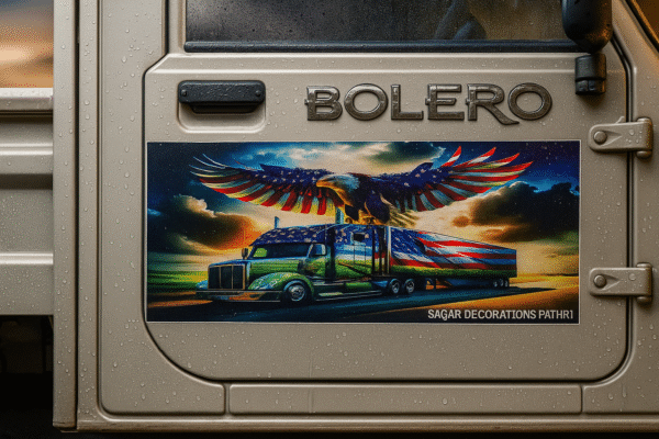 img_8337 American Eagle On Truck Door poster for Bolero Pickup / गरुड़ दरवाज़ा पोस्टर(2-पीस)