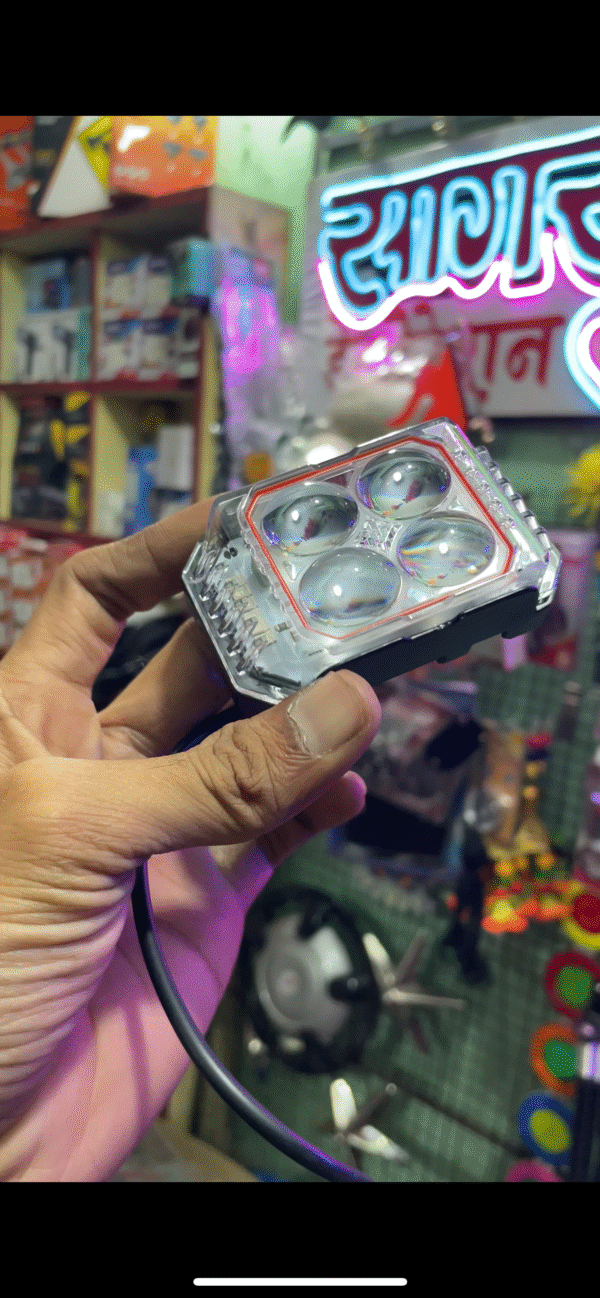 img_8395-2 4X4 Lens Fog Lamp with Yellow + White and Police Flasher (2-pis)/ 4X4 लेंस फोग लाइट पिला + सफेद और पोलिस फ्लैशर के साथ(2-पीस)