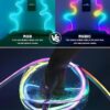 Volt Vision 5 Meters LED Neon RGB Strip Light, Smart App Control, Remote Control, Multi-Colour Magic Lighting with USB, 6 Mounting Clips Music Modes, Custom Colors, Timing, Light Follow Sounds