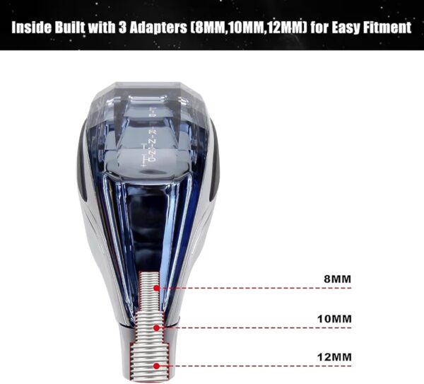 Multi LED Crystal Gear Knob / Gear Knob / Universal Fitting सभी गाड़ी में लग जाएगा