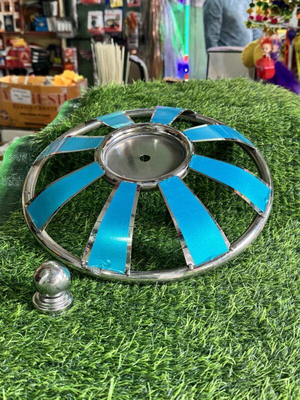Stainless steel wheel cap (8 Patti) / 12” inch / 2 pis. (२ पीस)
