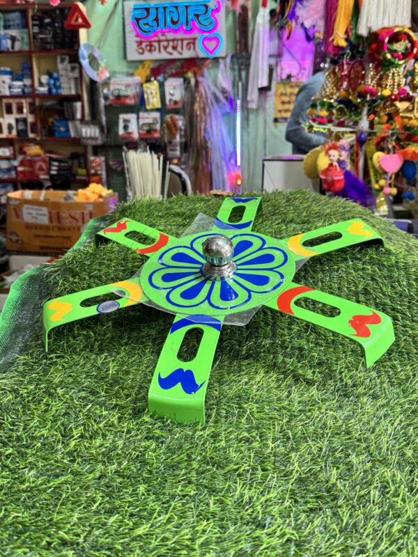 img_0462 6 patti wheel cap Green - 15” inch - (2 pis). 6 पट्टी वाली हेवी व्हील कैप 15” इंची (२ पीस)