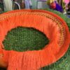 Velvet Heavy Steering Cover (L size) Orange-(16” inch)
वेलवेट हेवी स्टीयरिंग कवर ( L साइज) -(16” - इंच)