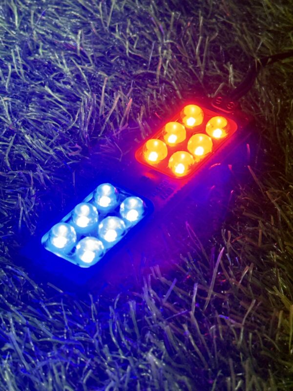 (2 pis) RED - BLUE Police flasher - 12volt - 
(2 पीस) पुलिस फ्लैशर रेड - ब्लू- (12-वोल्ट)