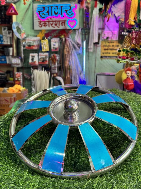 15" inch Steel wheel cap 8 patti - (2-pis) [R-14] [R-15] स्टील व्हील कैप 8 पट्टी- (2 पीस)