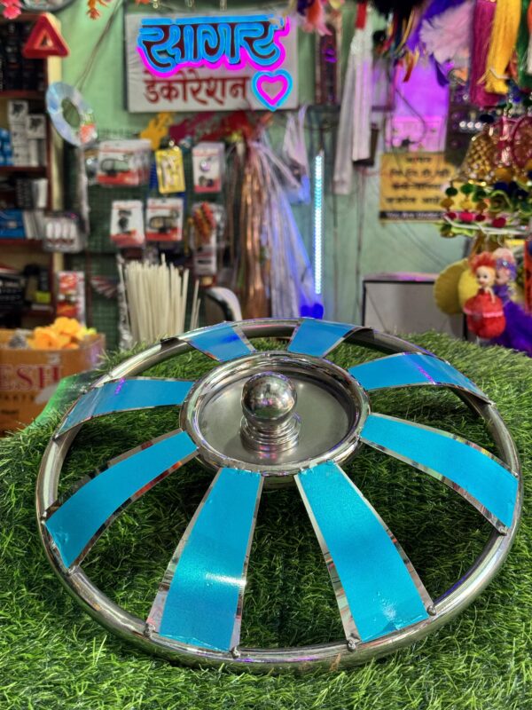 15" inch Steel wheel cap 8 patti - (2-pis) [R-14] [R-15] स्टील व्हील कैप 8 पट्टी- (2 पीस)
