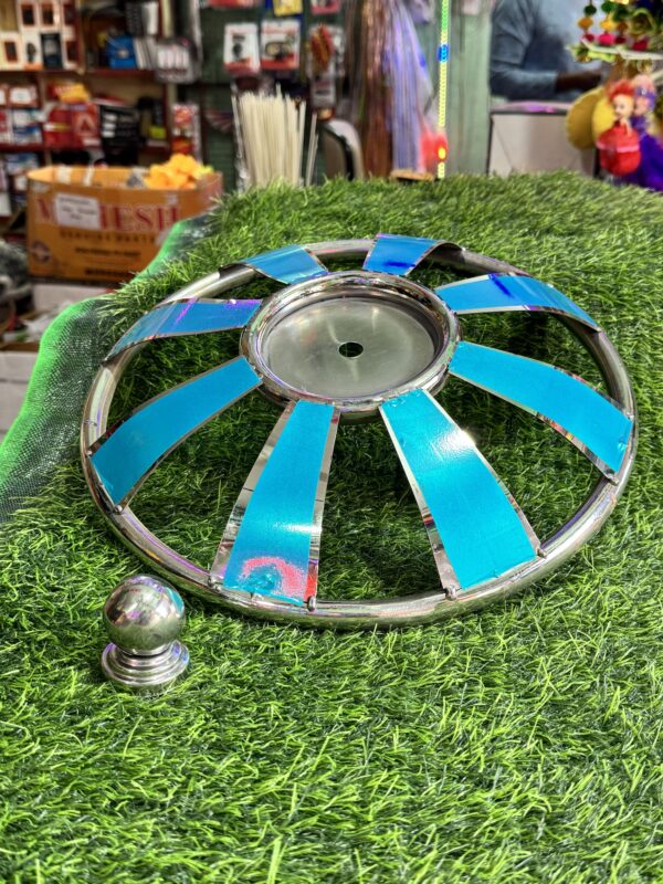 16" inch Steel wheel cap 8 patti - (2-pis) [R-16] 16” इंच स्टील व्हील कैप 8 पट्टी- {2 पीस}